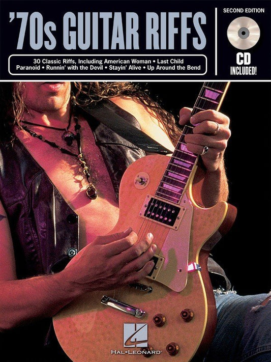 Riff Notes: 70s Guitar Riffs, 2nd Edition — Guitar TAB, Book & CD (Hal Leonard)