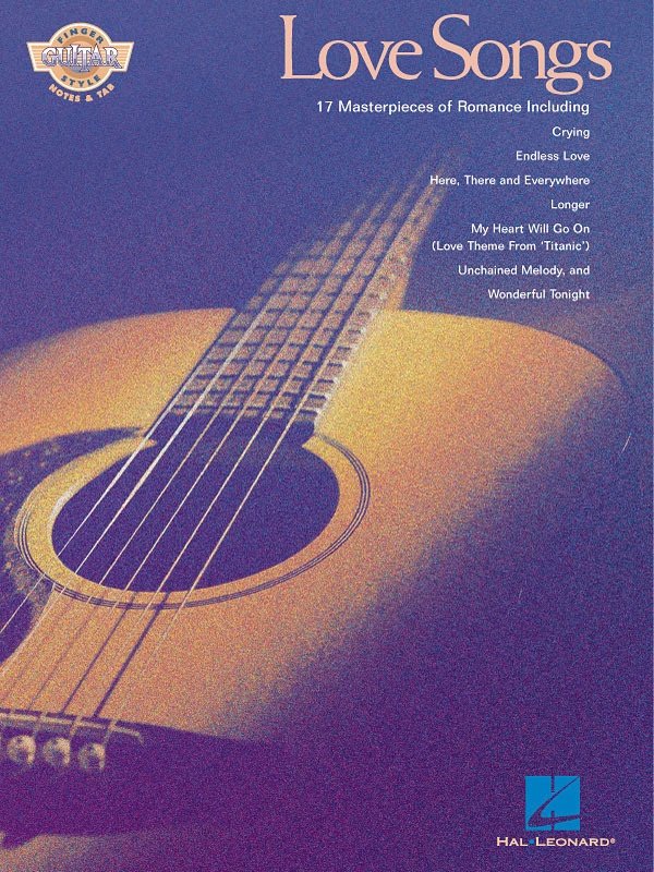 Love Songs — Fingerstyle Guitar TAB with Lyrics & Chords (Hal Leonard)