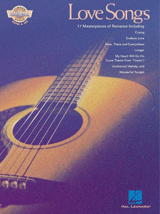 Love Songs — Fingerstyle Guitar TAB with Lyrics & Chords (Hal Leonard)