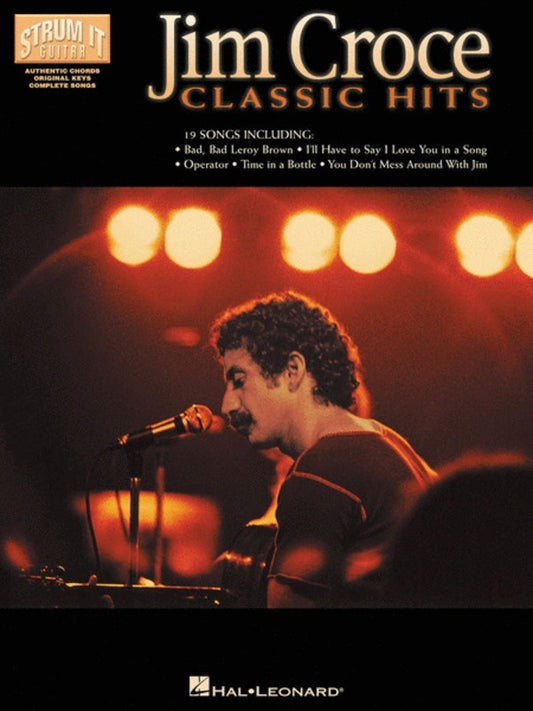 Jim Croce - Classic Hits Lyrics/Chords Strum It (Softcover Book)
