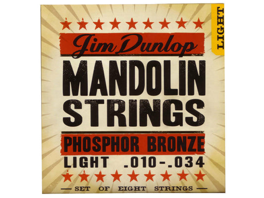 Dunlop Mandolin Strings Phosphor Bronze 10-34 Light Gauge