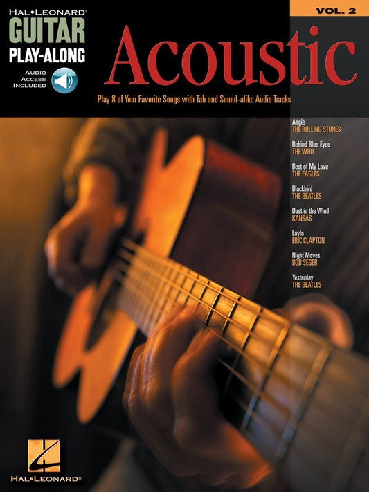Guitar Play-Along Vol. 2: Acoustic Guitar — TAB Book/Online Audio (Hal Leonard)