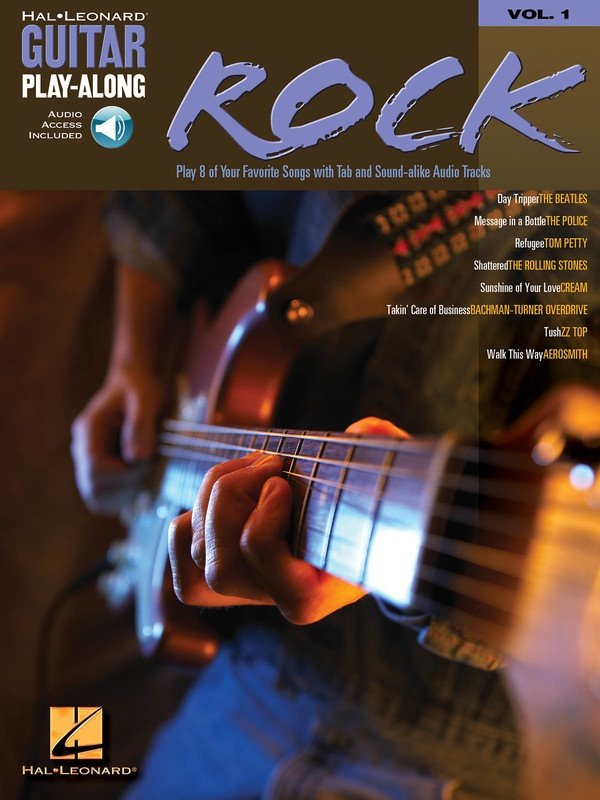 Guitar Play-Along Vol. 1: Rock Guitar — TAB Book/Online Audio (Hal Leonard)