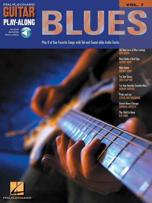 Guitar Play-Along Vol. 7: Blues Guitar — TAB Book/Online Audio (Hal Leonard)