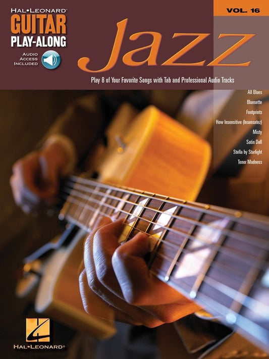 Guitar Play-Along Vol. 16: Jazz Guitar — TAB Book/Online Audio (Hal Leonard)