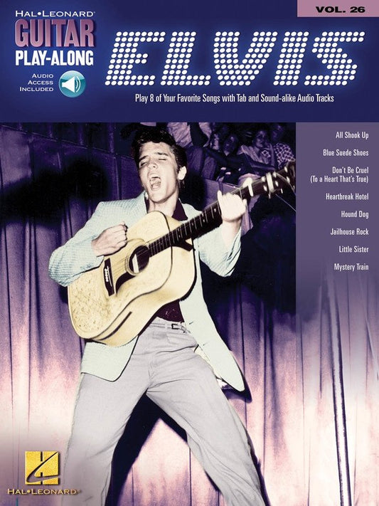 Guitar Play-Along Vol. 26: Elvis — TAB Book/Online Audio (Hal Leonard)