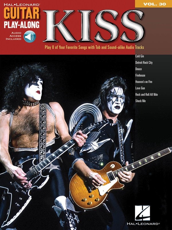 Guitar Play-Along Vol. 30: KISS — TAB Book/Online Audio (Hal Leonard)