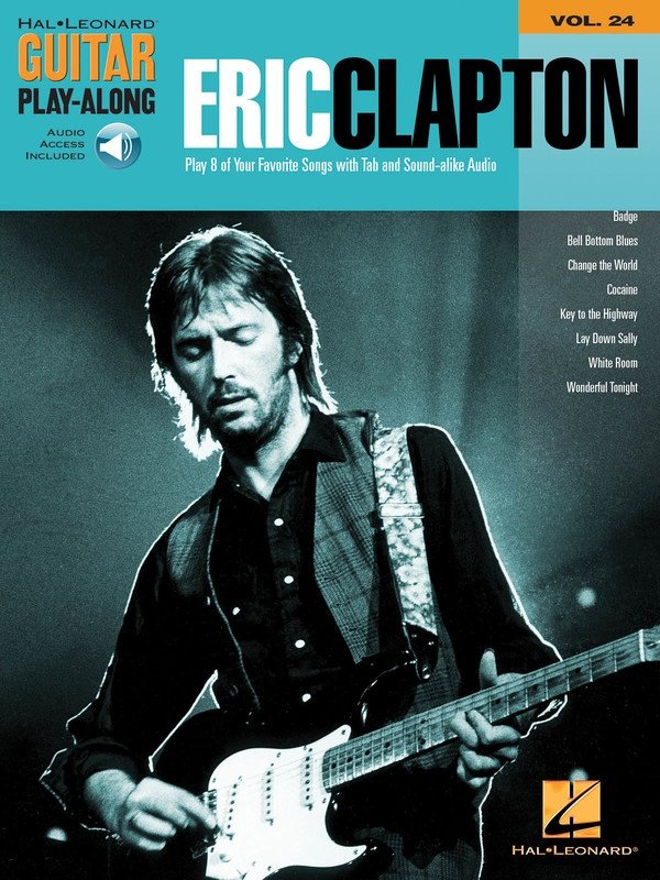 Guitar Play-Along Vol. 24: Eric Clapton — TAB Book/Online Audio (Hal Leonard)