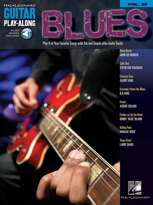 Guitar Play-Along Vol. 38: Blues Guitar — TAB Book/Online Audio (Hal Leonard)