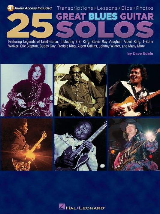 25 Great Blues Guitar Solos — TAB Book/CD (Hal Leonard)