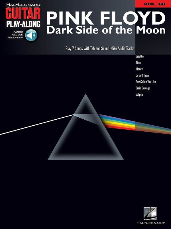 Dark Side Of The Moon Guitar Playalong V68 Bk/Ola (Hal Leonard)