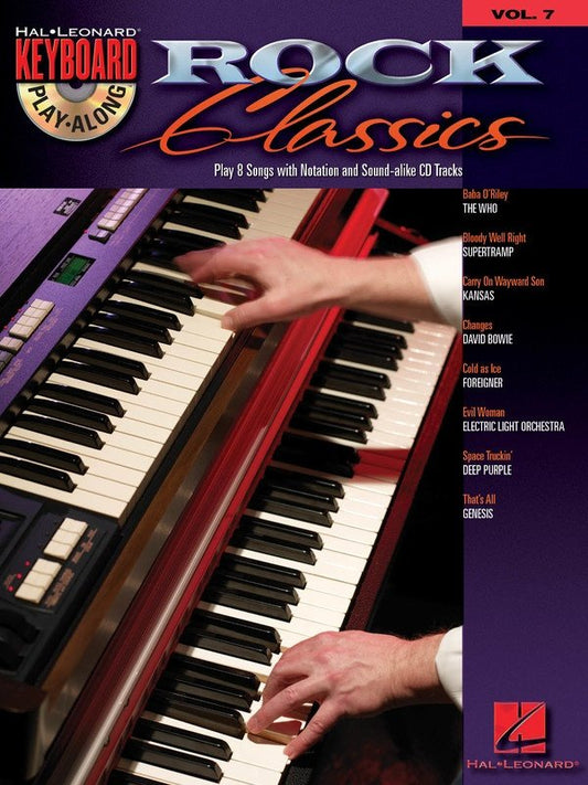 Keyboard Play-Along Vol. 7: Rock Classics — Book/CD (Hal Leonard)