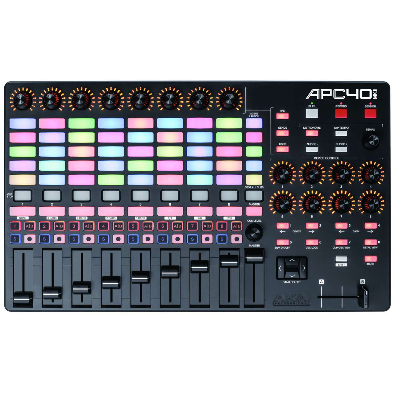 Akai Professional APC40 MKII Ableton Live Controller with RGB Grid and Music Production Suite