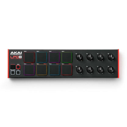 Akai Professional LPD8 MK2 Portable MIDI Pad Controller with 8 RGB Pads and Rotary Knobs