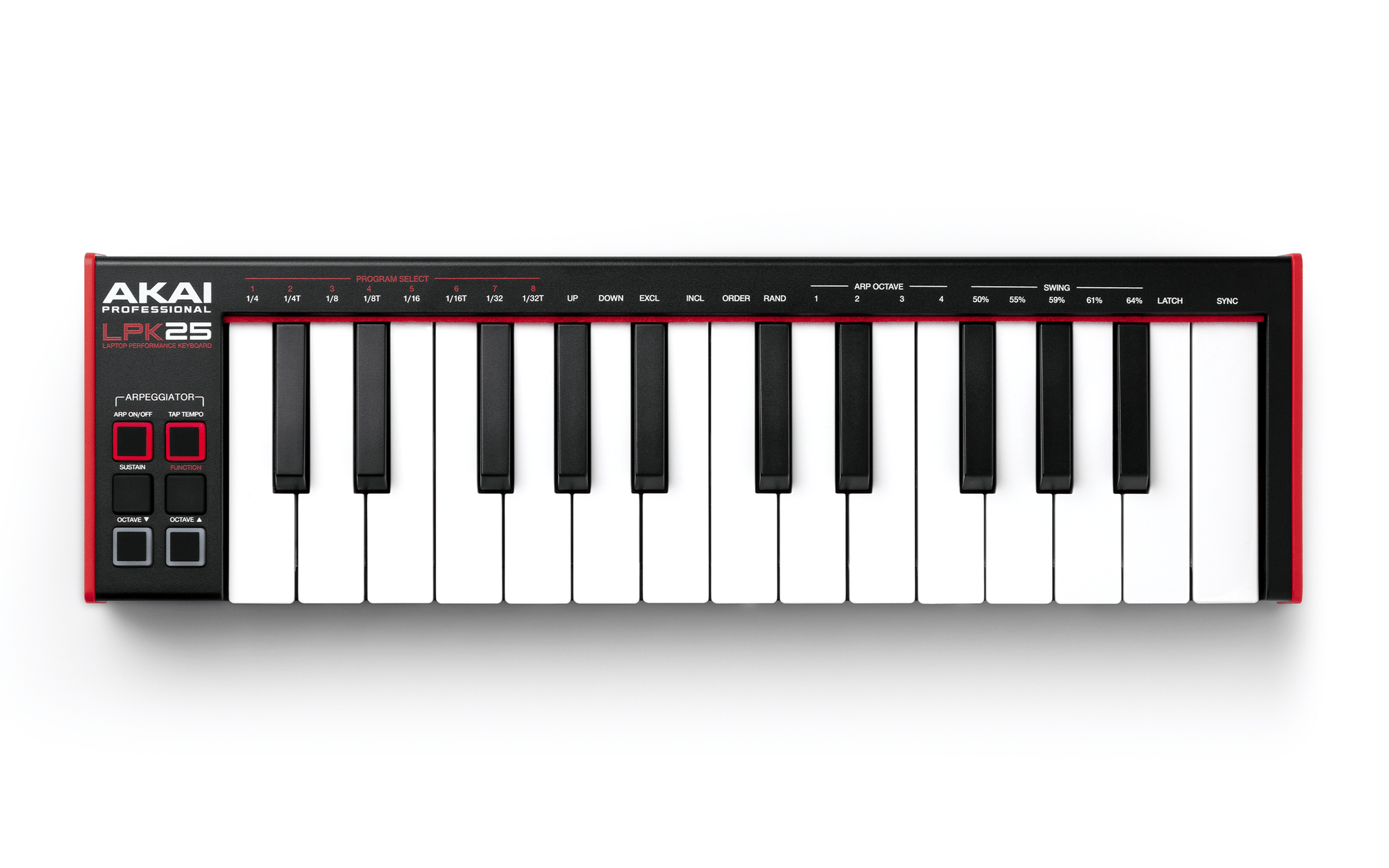Akai Professional LPK25 MK2 25-Key Portable MIDI Controller with Arpeggiator and Built-In Clock — view 4