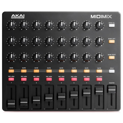 Akai Professional MIDImix Portable Mixer/DAW Control with 24 Rotary Encoders and 9 Faders