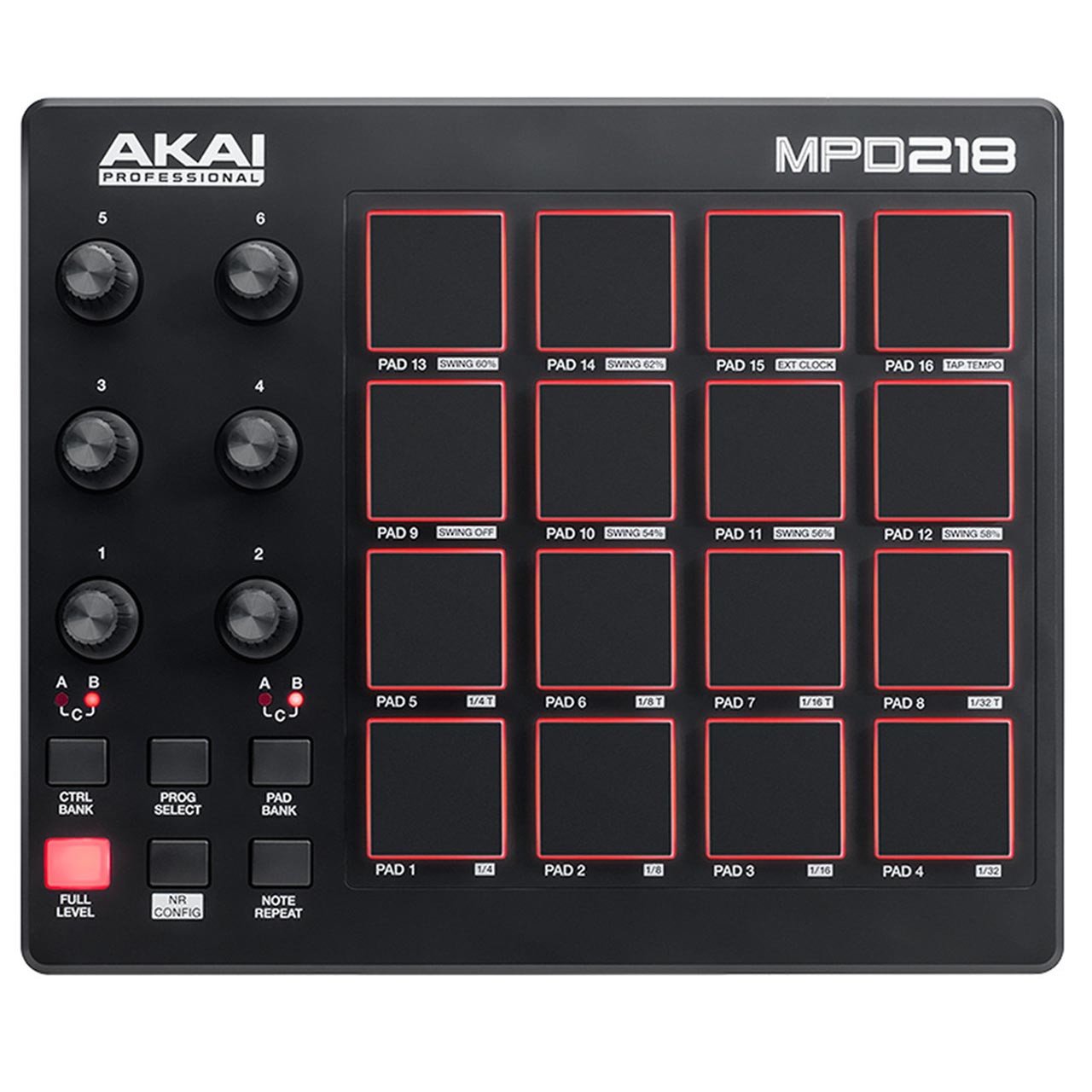 Akai Professional MPD218 16 Pad MIDI Controller with Backlit MPC Pads and USB Connectivity