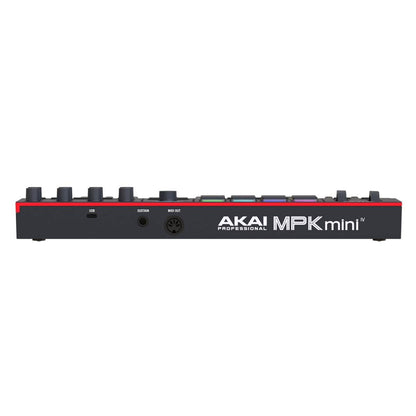 Akai Pro MPK Mini IV Portable USB MIDI Keyboard Controller with RGB Pads and Software Collection - Black — view 3