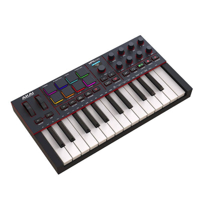 Akai Pro MPK Mini IV Portable USB MIDI Keyboard Controller with RGB Pads and Software Collection - Black — view 2