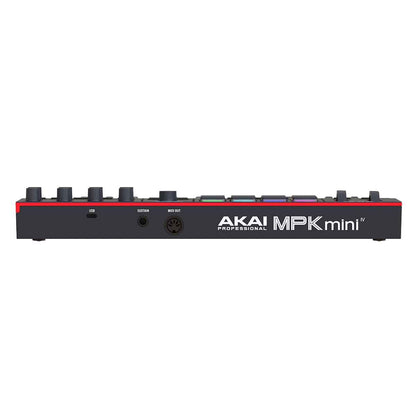 Akai Pro MPK Mini IV Portable USB MIDI Keyboard Controller with RGB Pads and Software Collection - Black — view 6