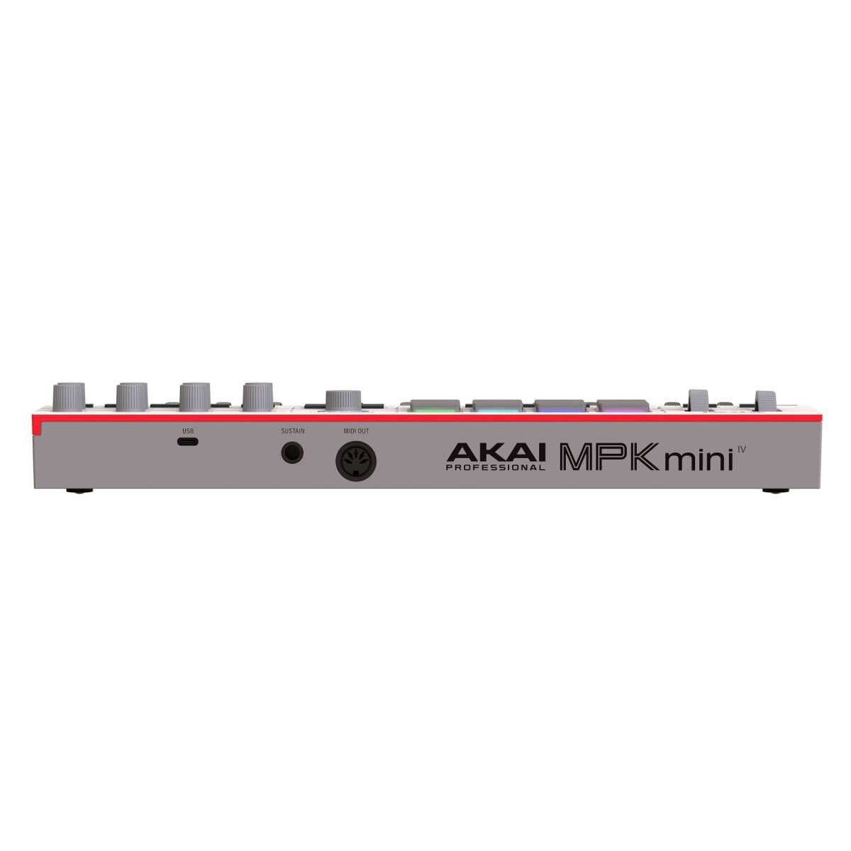 Akai Pro MPK Mini IV Portable USB MIDI Keyboard Controller - Grey — view 3