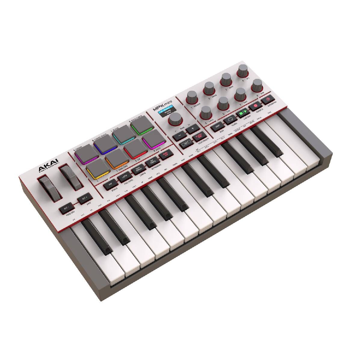 Akai Pro MPK Mini IV Portable USB MIDI Keyboard Controller - Grey — view 2