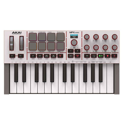 Akai Pro MPK Mini IV Portable USB MIDI Keyboard Controller - Grey — view 5
