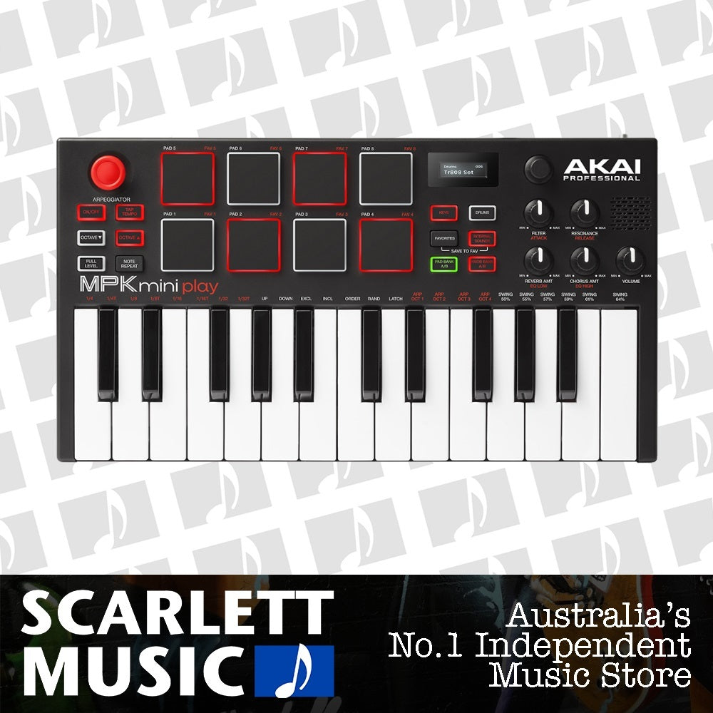 Akai MPK Mini Play 25 Note Controller Keyboard w' In Built Sounds — view 2