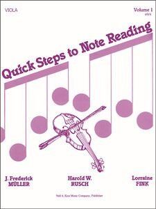Quick Steps to Notereading Vol 1 for Viola - 20 Pages by Neil A. Kjos Music Company