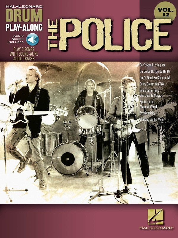 Drum Play-Along Vol. 12: The Police — Book/Online Audio (Hal Leonard)