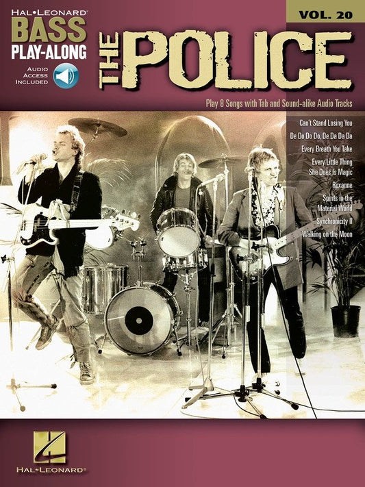 Bass Play-Along Vol. 20: The Police — Bass TAB Book/Online Audio (Hal Leonard)