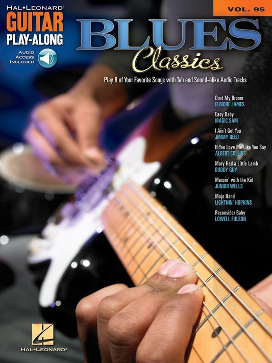 Guitar Play-Along Vol. 95: Blues Classics — TAB Book/Online Audio (Hal Leonard)