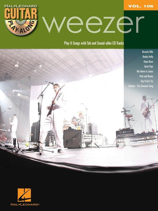 Weezer — Guitar Play-Along Vol. 106, Book/Online Audio (Hal Leonard)