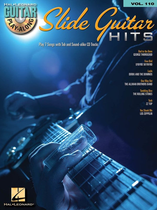 Slide Guitar Hits — Guitar Play-Along Vol. 110, Book/Online Audio (Hal Leonard)