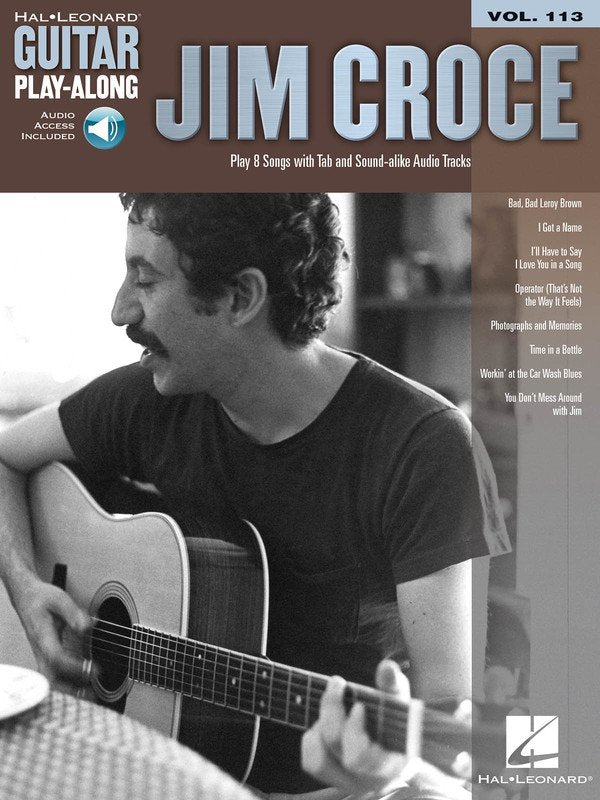 Jim Croce — Guitar Play-Along Vol. 113, Book/Online Audio (Hal Leonard)