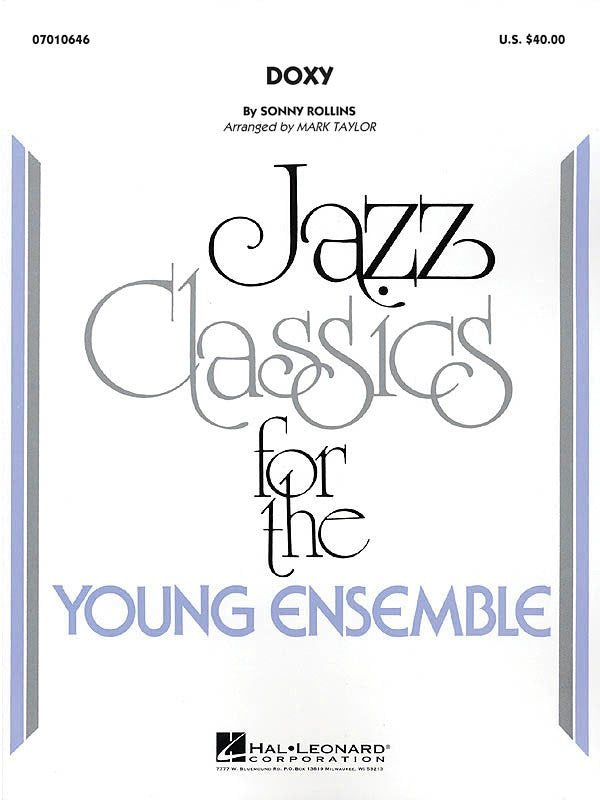 Doxy — Jazz Ensemble Grade 3 Score & Parts (Hal Leonard Young Jazz Classics)