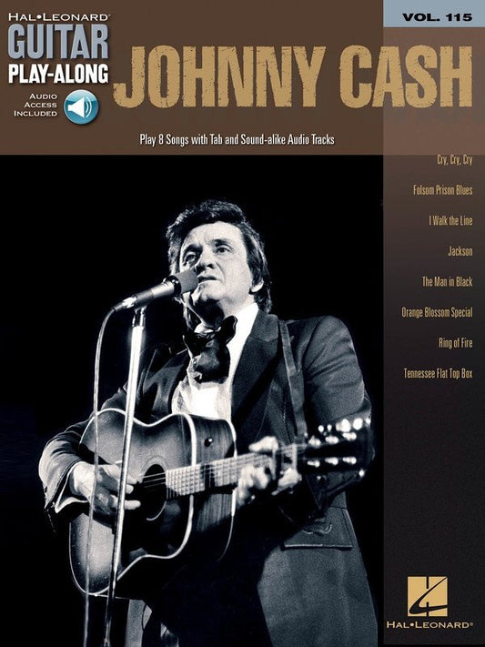 Johnny Cash — Guitar Play-Along Vol. 115, Book/Online Audio (Hal Leonard)