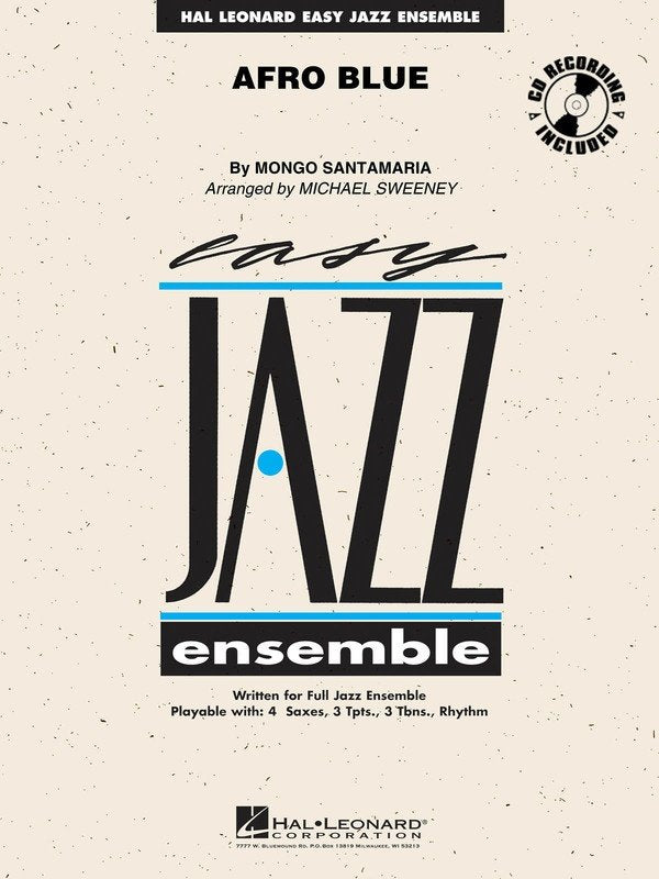 Afro Blue — Jazz Ensemble Grade 2 Score & Parts (Hal Leonard Easy Jazz Ensemble Series)