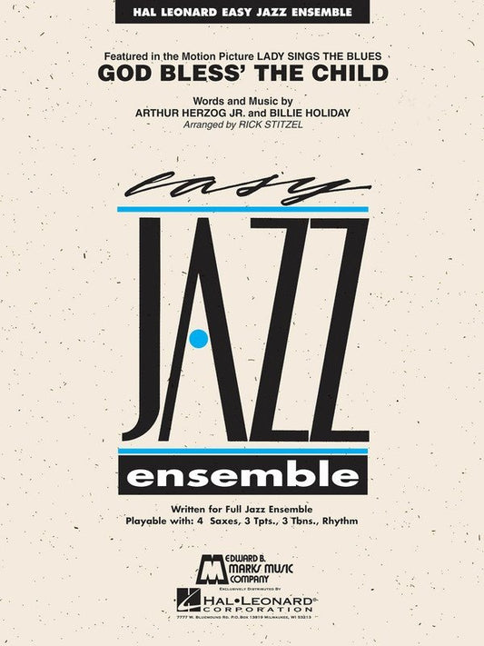 God Bless the Child — Jazz Ensemble Grade 2 Score & Parts (Hal Leonard Easy Jazz Ensemble Series)