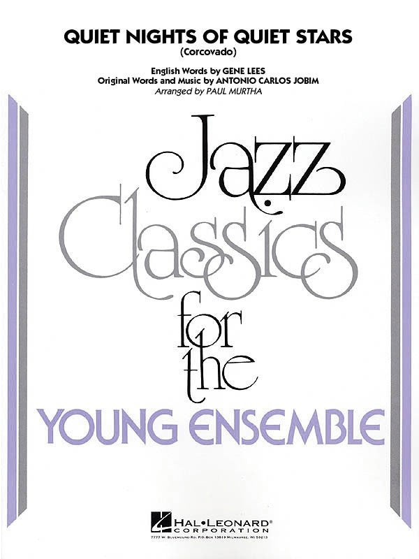Quiet Nights of Quiet Stars (Corcovado) — Jazz Ensemble Grade 3 Score & Parts (Hal Leonard Young Jazz Classics)