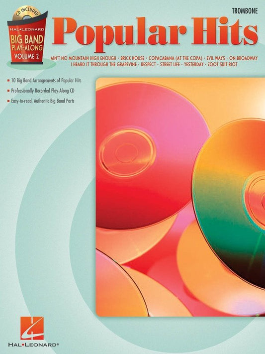 Pop Hits — Trombone, Big Band Play-Along Vol. 2, Book/Online Audio (Hal Leonard)