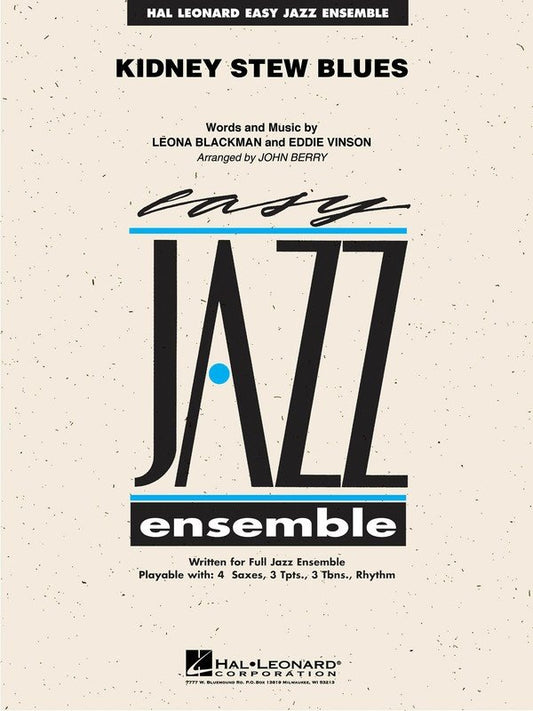 Kidney Stew Blues — Jazz Ensemble Grade 2 Score & Parts (Hal Leonard Easy Jazz Ensemble Series)