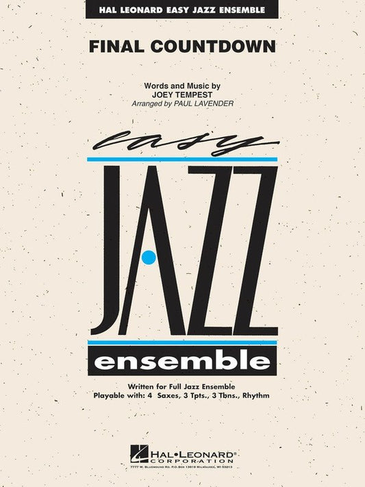 Final Countdown — Jazz Ensemble Grade 2 Score & Parts (Hal Leonard Easy Jazz Ensemble Series)