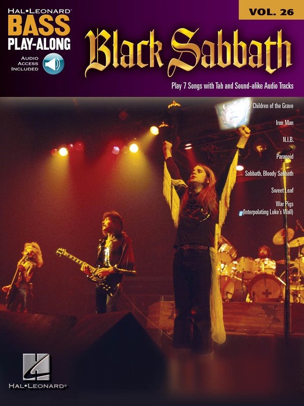 Black Sabbath — Bass Play-Along Vol. 26, Book/Online Audio (Hal Leonard)