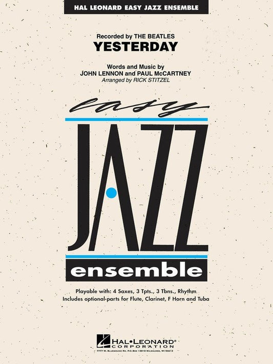 Yesterday — Jazz Ensemble Grade 2 Score & Parts (Hal Leonard Easy Jazz Ensemble Series)