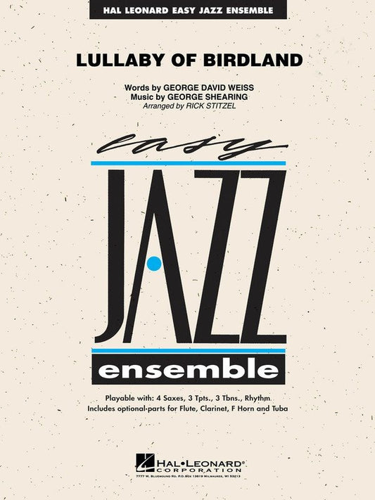 Lullaby of Birdland Jazz Ensemble Sheet Music Hal Leonard