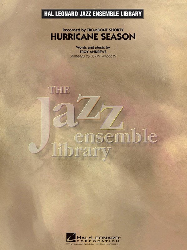 Hurricane Season — Jazz Ensemble Grade 4 Score & Parts (Hal Leonard Jazz Ensemble Library)