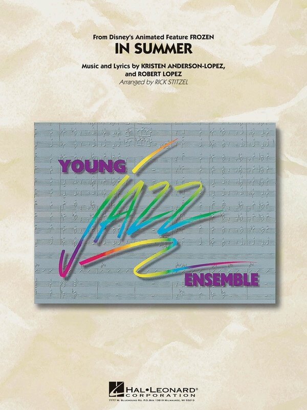 In Summer (from Frozen) — Jazz Ensemble Grade 3, Score & Parts (Hal Leonard)