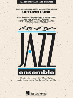 Uptown Funk — Jazz Ensemble Grade 2, Score & Parts (Hal Leonard)