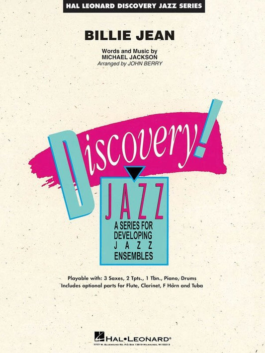 Billie Jean — Jazz Ensemble Grade 1.5, Score & Parts (Hal Leonard)